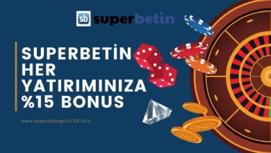 Superbetin Her Yatırımınıza %15 Bonus
